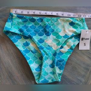 Small mermaid high-rise bikini bottom